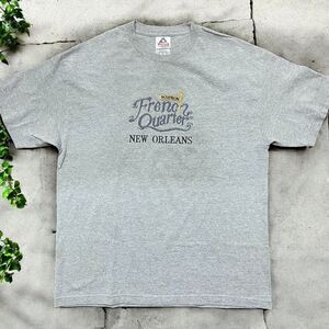 Alstyle Apparel Vintage Y2K New Orleans French Quarters Grey T-Shirt Men's XL